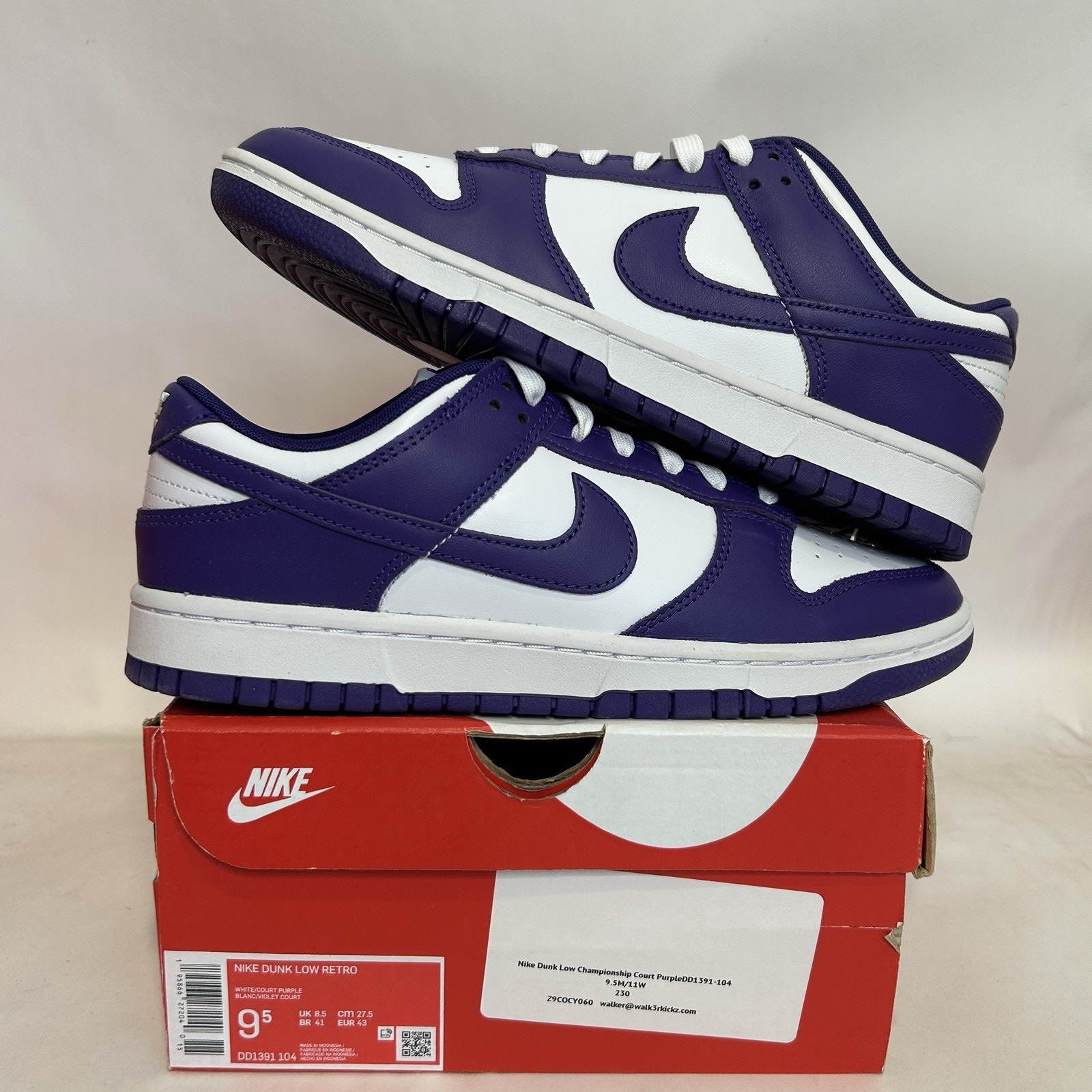 Nike Dunk Low Retro âChampionship Court Purpleâ